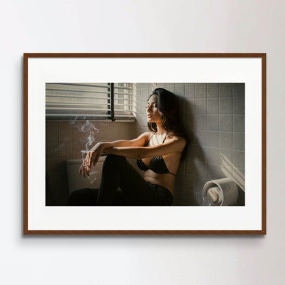 Bathroom Smoking Poster