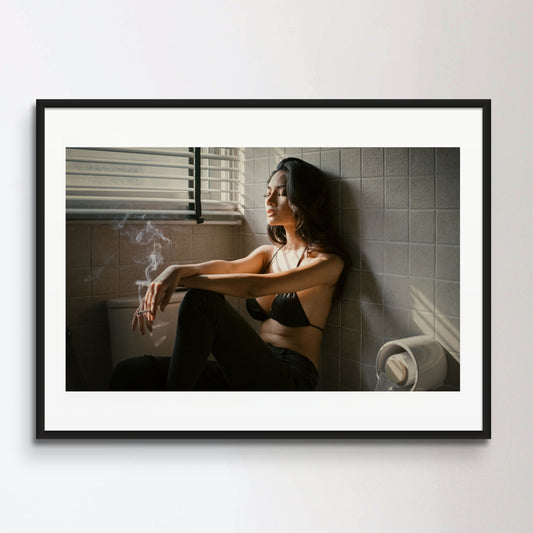 Bathroom Smoking Poster
