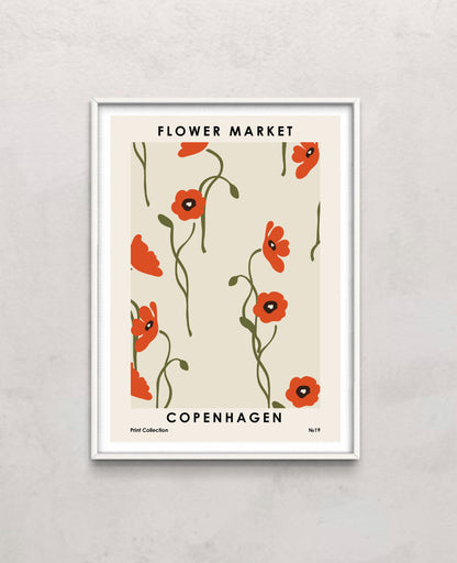 Flower Market Copenhagen Print