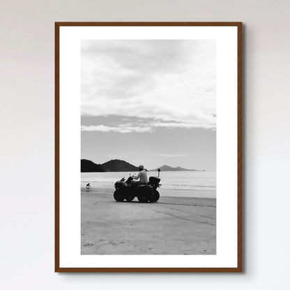 Quadricycle on the beach