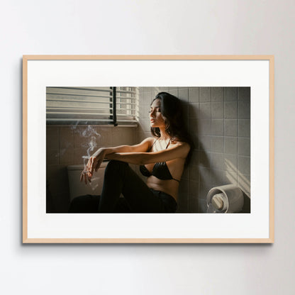 Bathroom Smoking Poster