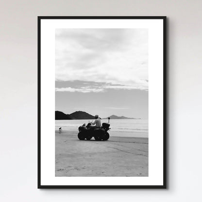 Quadricycle on the beach