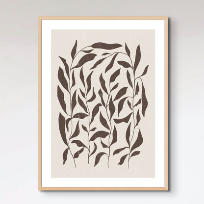 Botanical print boho minimalist printable wall art