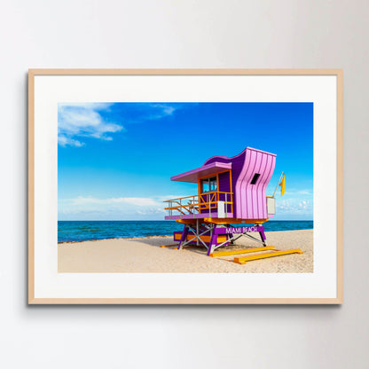 Lifeguard tower in Miami Beach