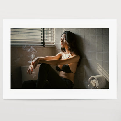 Bathroom Smoking Poster