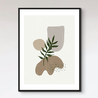 Botanical vintage print boho minimalist wall art