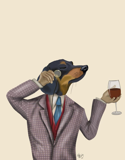 NC Dachshund Wine Snob