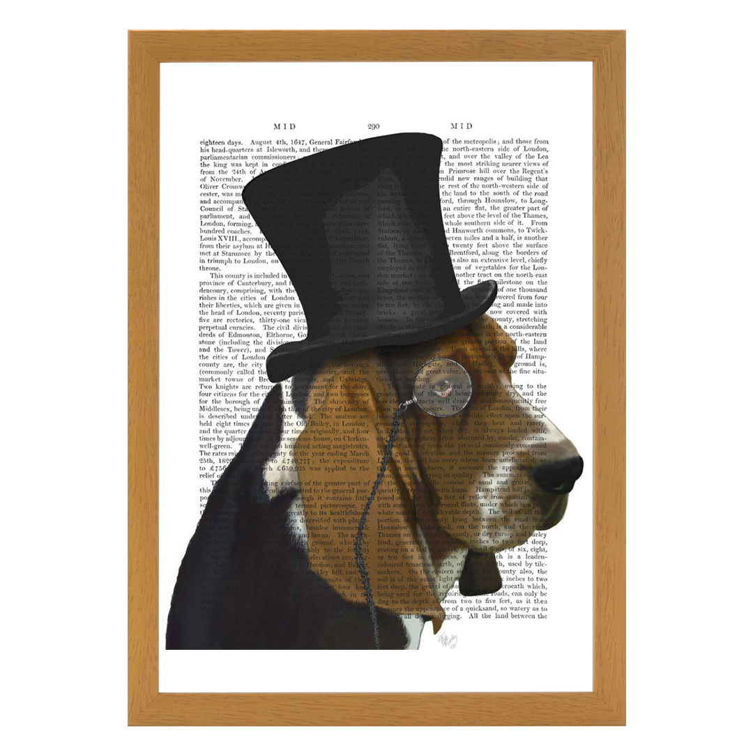 Basset Hound Formal Hound and Hat