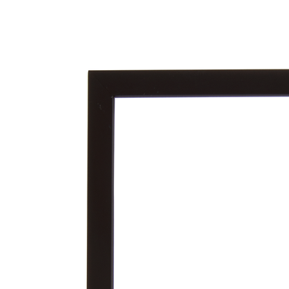 Square thin black wooden frame with thin white mount