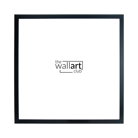 Square thin black wooden frame