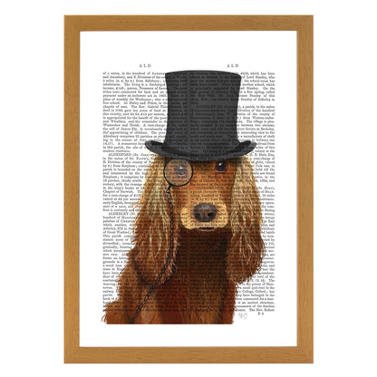 Cocker Spaniel Formal Hound and Hat