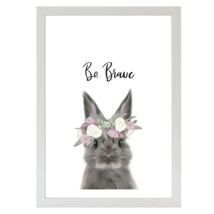 Floral Bunny Be Brave