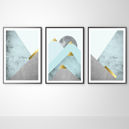 Turquoise Mountains 1, 2 & 3 set