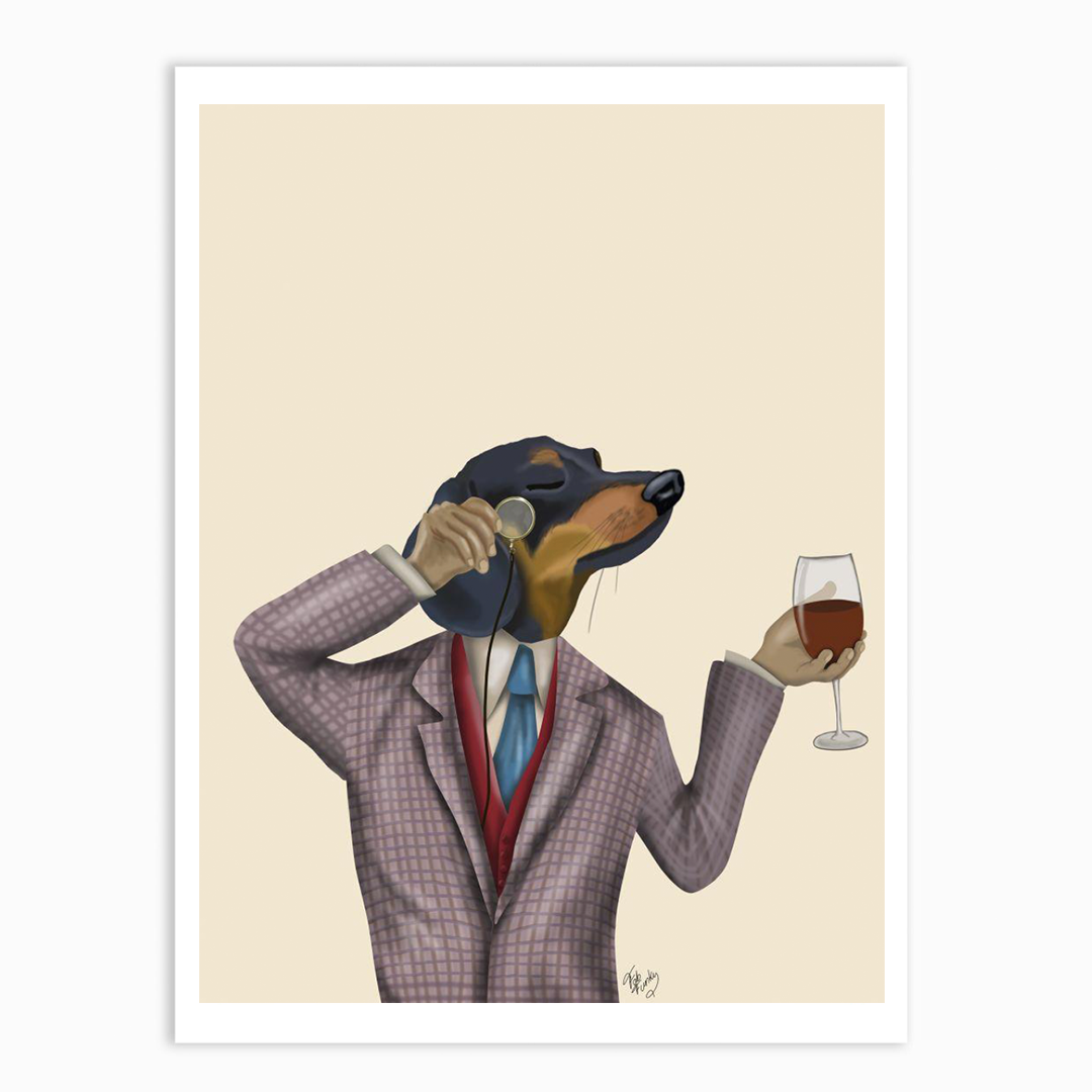 NC Dachshund Wine Snob