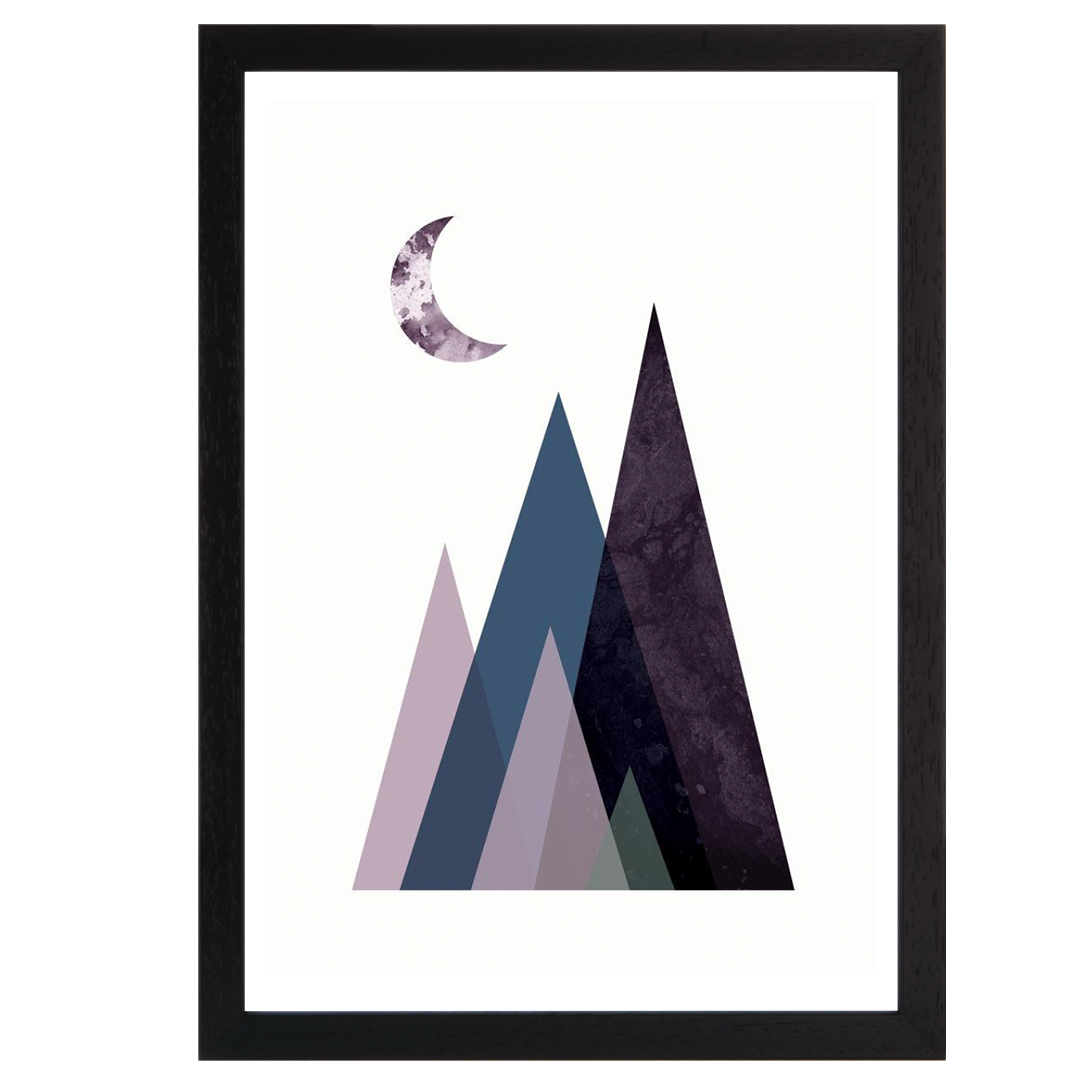 Scandi Mountains Blue 1