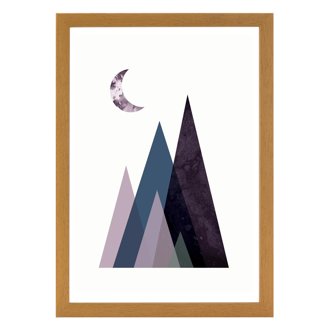 Scandi Mountains Blue 1