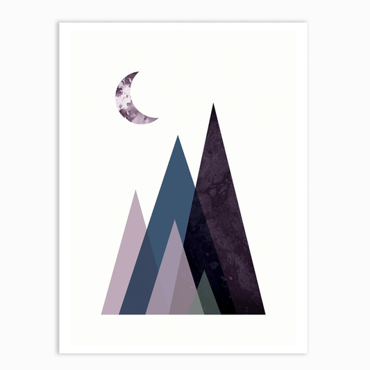 Scandi Mountains Blue 1