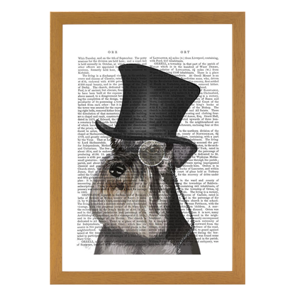 Schnauzer Formal Hound and Hat