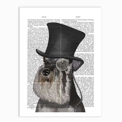 Schnauzer Formal Hound and Hat