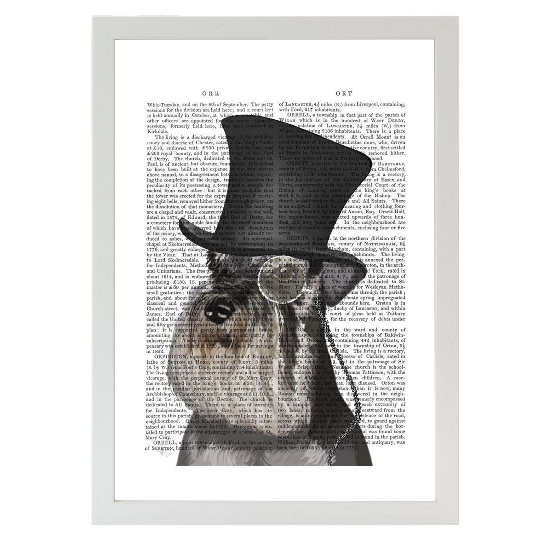 Schnauzer Formal Hound and Hat