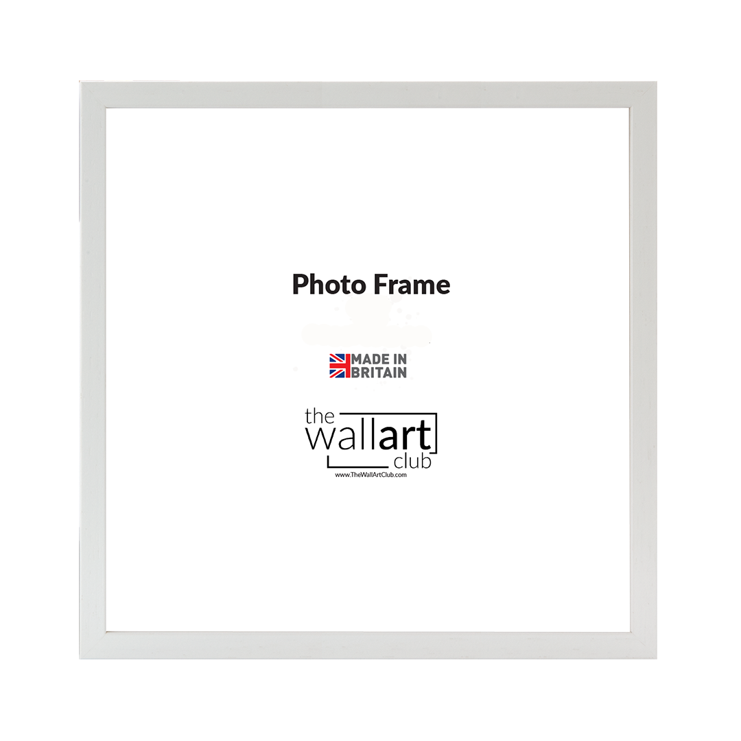 White wooden square frame gallery wall bundle - 9 frames