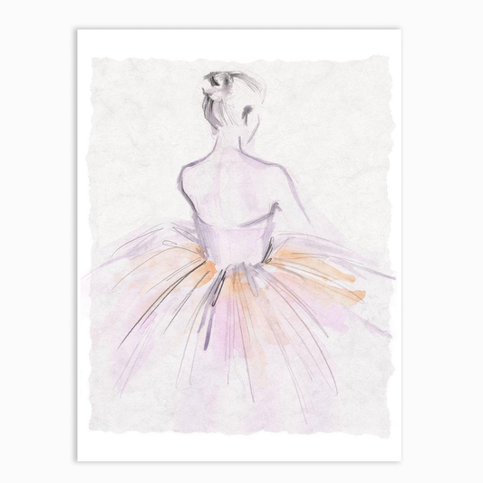 Watercolor Ballerina II