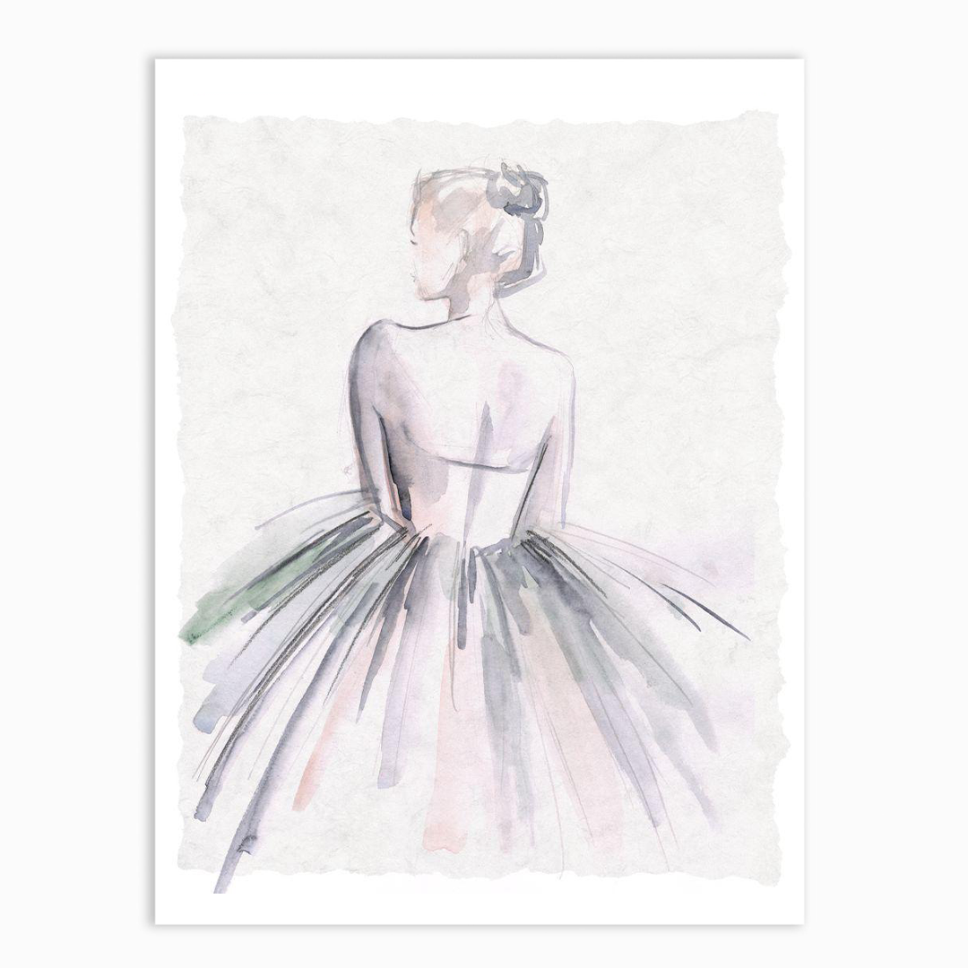 Watercolor Ballerina I