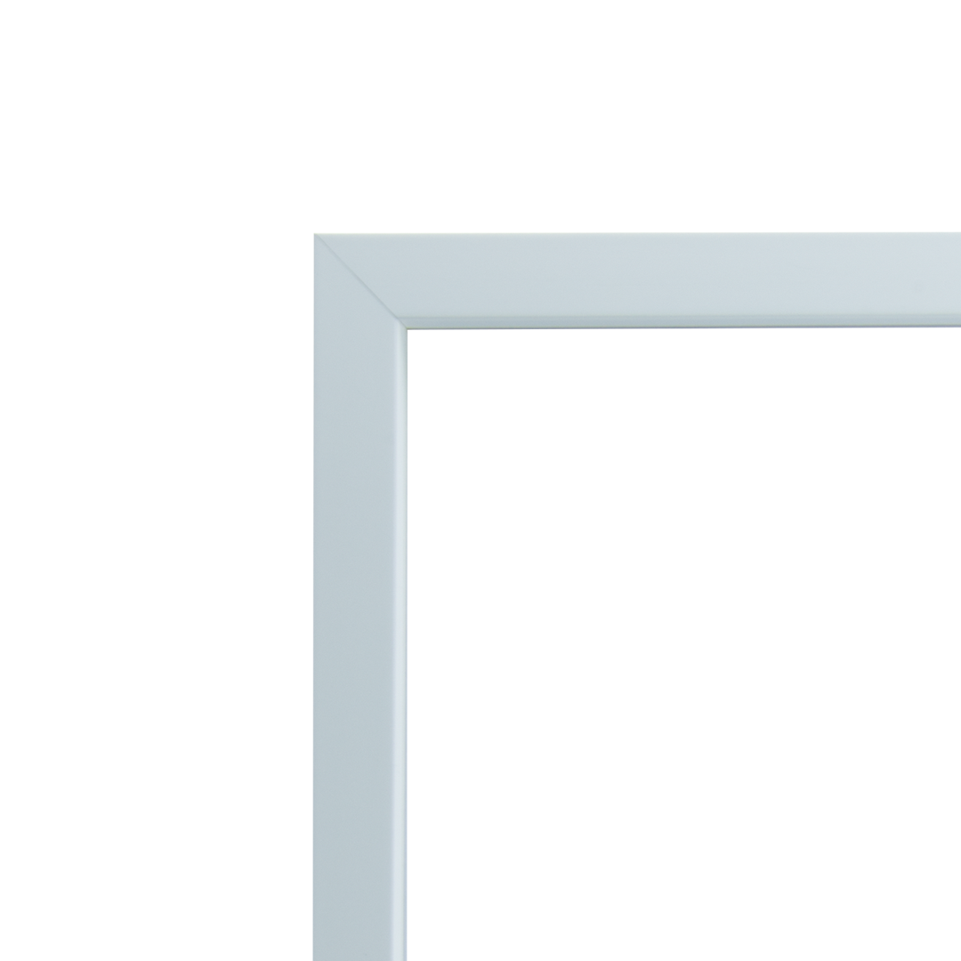 Thin white wooden frame