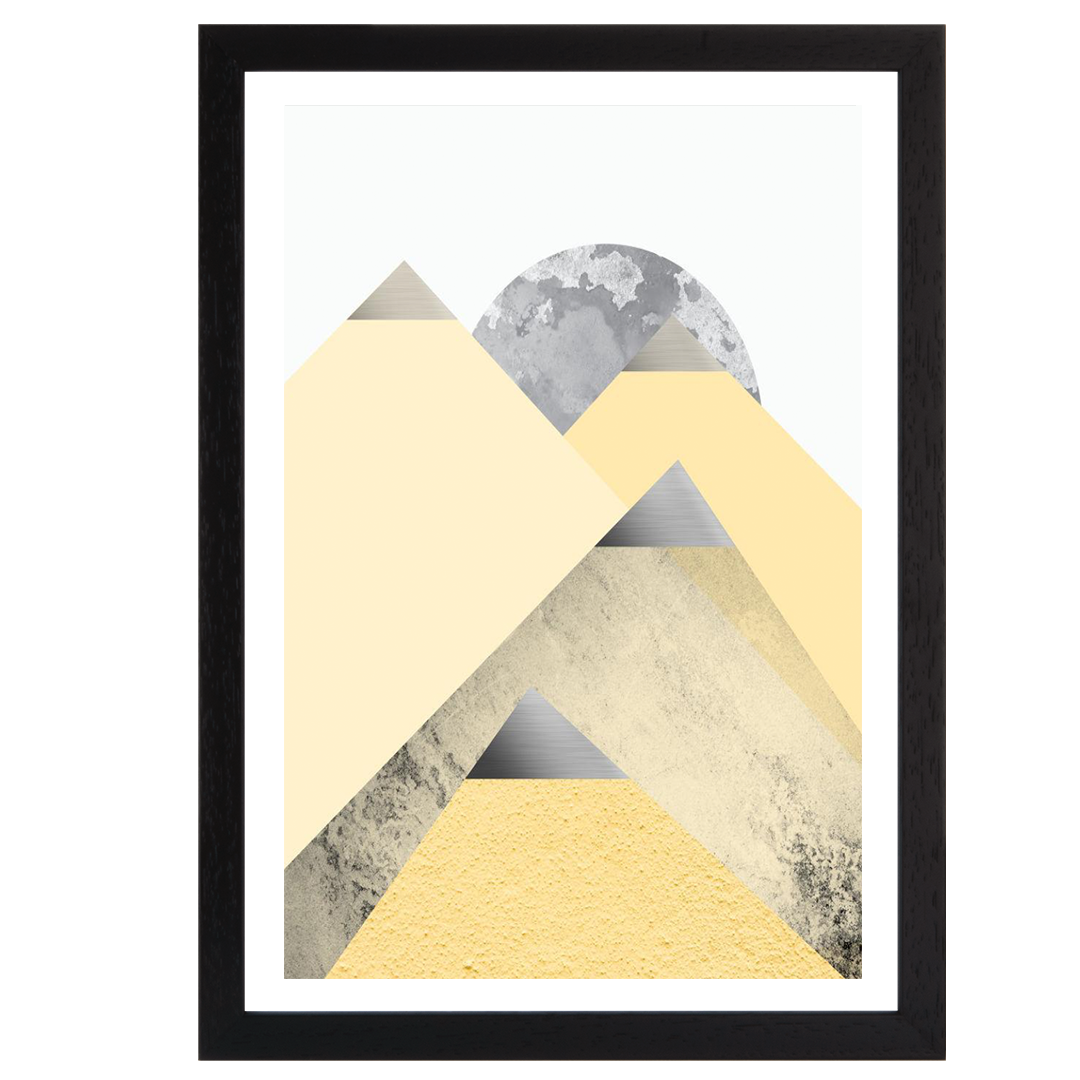 Yellow and Grey Mountains 2