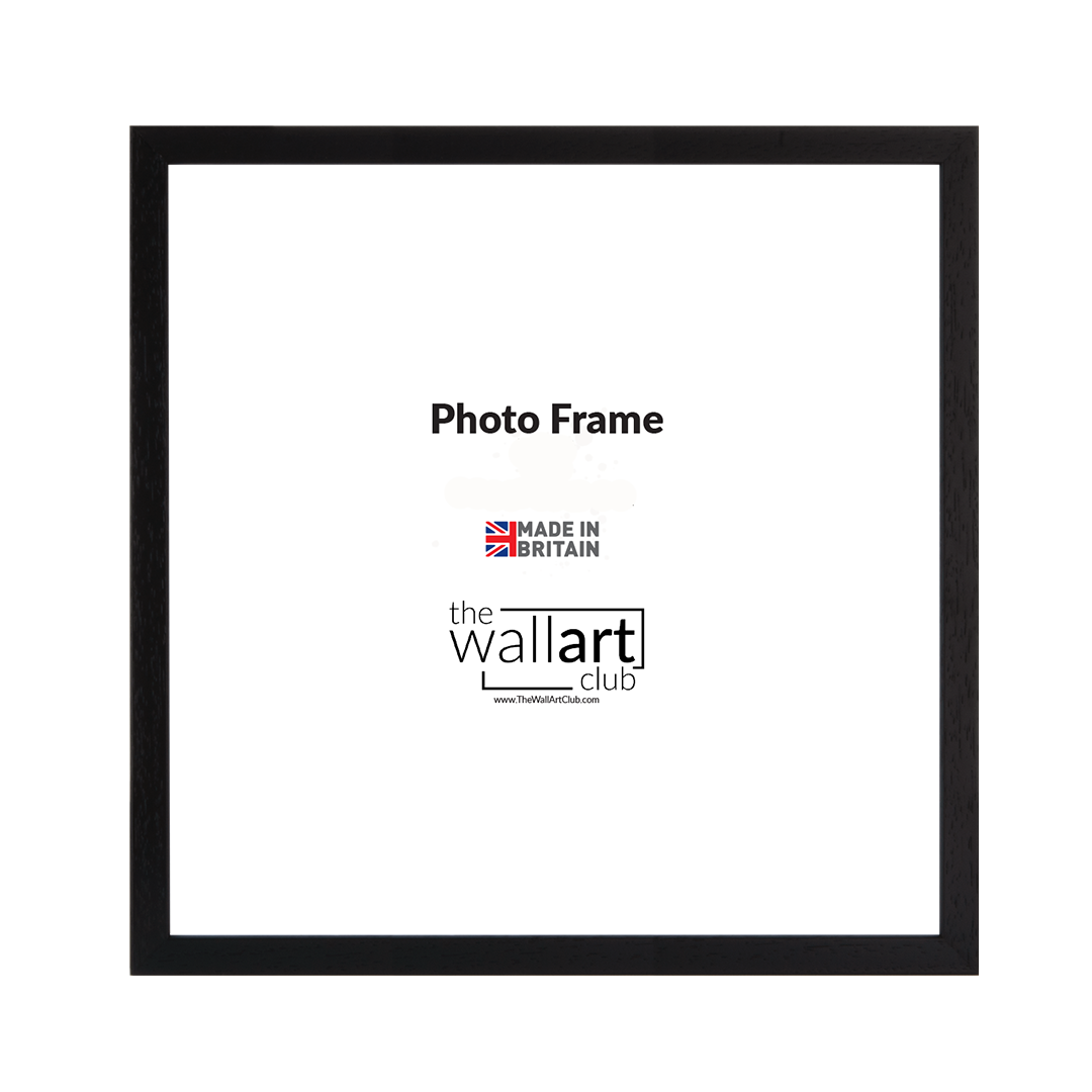 Black wooden square frame gallery wall bundle - 6 frames x 50cmx50cm