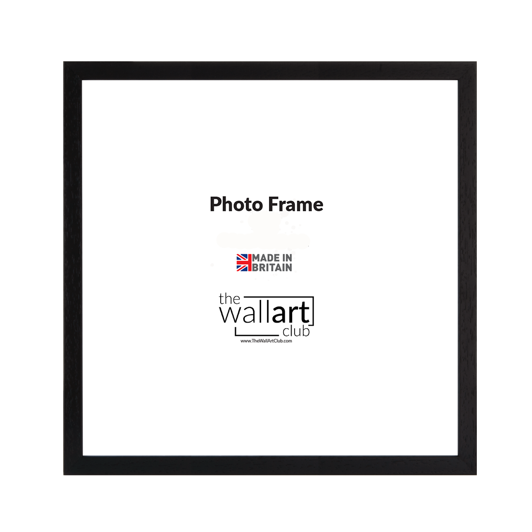 Black wooden square frame gallery wall bundle - 9 frames